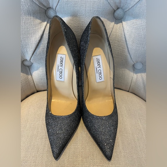 👠JIMMY CHOO Romy 100 Lam Glitter Pumps - Picture 13 of 17